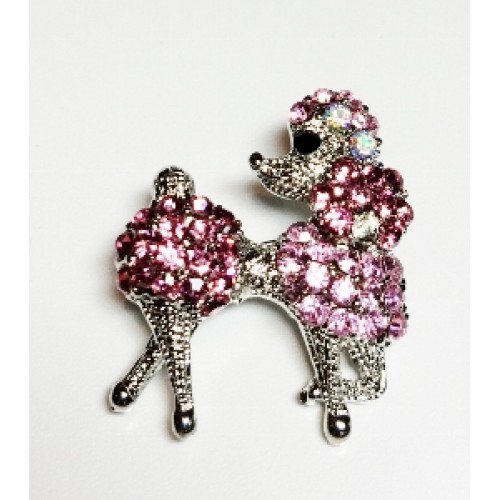 Poodle Pin Crystal